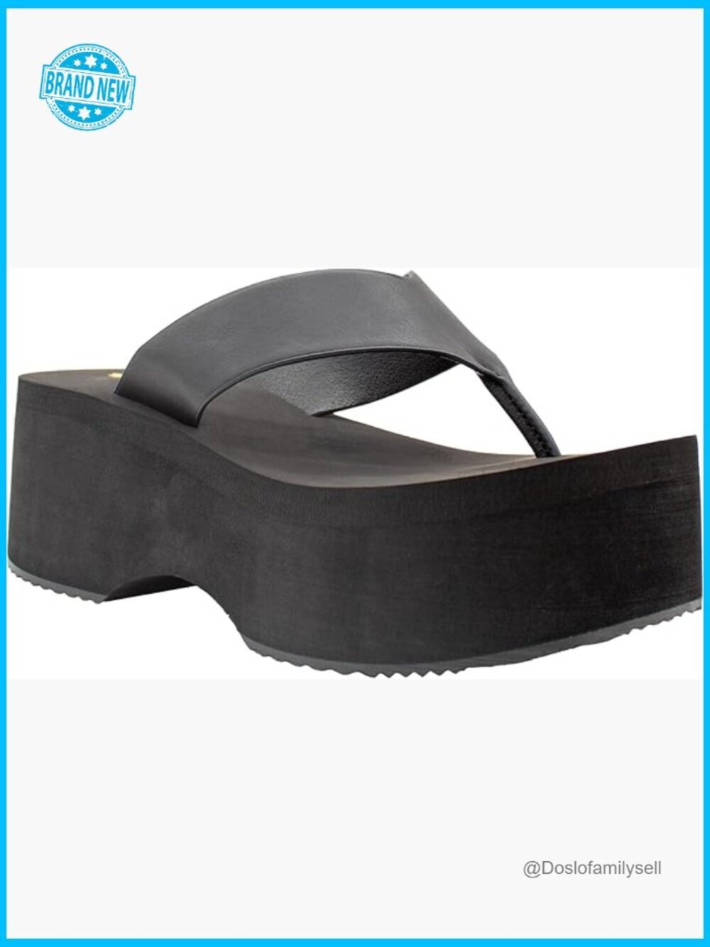Faux Leather Wedge Sandals Open Toe Slingback Platform 2.75" Heel Slip On